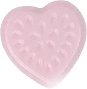 "Abbraccia" 100x Eyelash Extension Glue Tray Lash Droplet Tray Lash Supplies Heart Shape Eyelash Drop Tray Girls Women, light pink