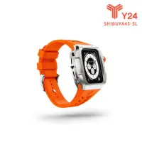 在飛比找momo購物網優惠-【Y24】Apple Watch 45mm 不鏽鋼防水保護殼