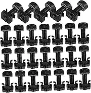 PRETYZOOM Computer Rack Nuts 50 Sets Stainless Steel Cage Nuts Server Shelf Screws Kit