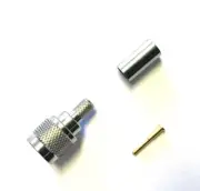 5 Pk Mini-UHF Male Plug Crimp RF Coaxial Coax Connector for RG58 LMR195 US Stock