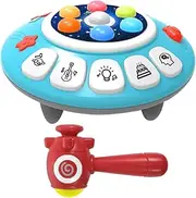 FOYTOKI 1 Set for Babies Color Cognition Hammering Interactive Knocking Game Whack Knocking Plastic