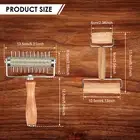 2 Pieces Pizza Dough Roller Dough Docker Stainless Steel Dough Docker and FljVI