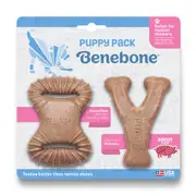 Benebone Bacon 2 Pack Puppy Tiny Dog Chew Toy