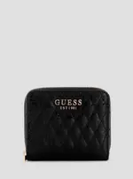 GUESS Black Logo Betula Small Zip Around Wallet