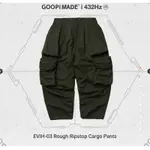 GOOPIMADE EVIH-03” ROUGH RIPSTOP CARGO PANTS - OLIVE 2號 JKS