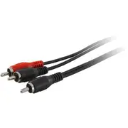 PRO2 5M RCA Plug TO 2X RCA Plug Lead