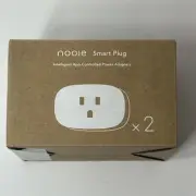 Nooie Smart Plugs (2)-Works w/ Alexa-Google~ Voice Control 2.4GHz Wifi (G)