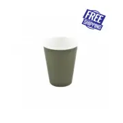 6x Latte Cup Sage Green 200mL Bevande Tapered Coffee Cups Hot Chocolate Drink