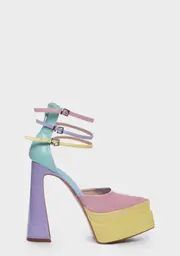 [Daisy Street] Colour Block Platform Heels