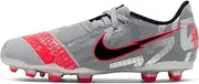 [Nike] Kids Jr. Phantom Venom Academy FG (Toddler/Little Kid/Big Kid) Metallic Bomber Grey/Black/Particle Grey 4 Big Kid M