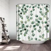 Modest Leafy Branches Shower Curtain