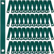 uxcell 40-Pack Tree Straps for Staking,1.5 Inch x 15.7 Inch Tree Support Straps Nylon Tree Strap for Leaning Tree Protection/Plant Support, Straightening[Dark Green]