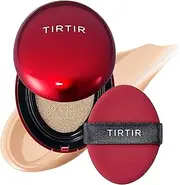 TIRTIR Mask Fit Red Cushion Foundation | Full coverage, Weightless, Skin fit, Satin Glow Finish, Korean Makeup Cushion Foundation (#23N Sand, 0.63 Fl Oz)
