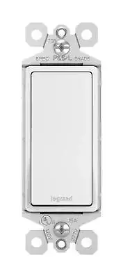 "Legrand radiant TM873WCC10 15 Amp Rocker Wall Switch, 3-Way Decorator Light ...