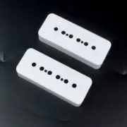Replacement P-90 p90 Soap-bar Pickup Covers Set 50mm & 52mm, White (Set of 2)