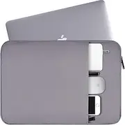 14-15 Inch Waterproof Laptop Sleeve Case Compatible Acer Chromebook 14/Acer Aspire 14", HP 14 Inch Laptop/HP Stream 14,ASUS VivoBook 14",HP Toshiba Samsung Dell Lenovo Chromebook Notebook Bag,Grey