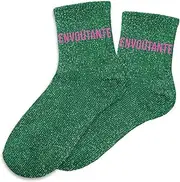 [STC] Seductive Sequin Socks, Multi-Colour, Medium, multicoloured, Medium