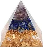 LIFKICH 1pc Feng Shui Decoration Pyramid Ornament Decorations Room Accessories Home Decor Agate Gravel Colorful