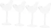 HEALEEP 1set Bird Shape Cocktail Glasses Elegant Goblets for Wine Whiskey and Cocktails Adorable Transparent Glass Wine Cups for Parties and Gatherings Unique Design for Special Occasions