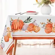 homing Thanksgiving Pumpkins Fall Rectangle Tablecloths - Polyester Fabric Ta...