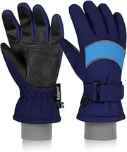 [Unigear] Kids Ski Gloves, Waterproof Winter Cold Weather Snowboard Snow Gloves, Fit Both Boys & Girls