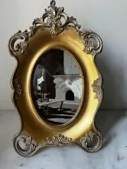 Gold Ornate Floral For 4”x6” Oval Picture Frame antique style New..