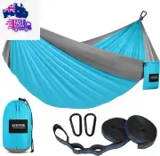 Camping Hammock 400 Lbs Capacity, Portable Hammocks with Tree Straps & Attached
