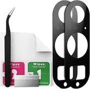 2 Pack Camera Glass for Google Pixel 8 Pro Original Rear Camera Lens Glass Replacement HD Camera Protection Camera Glass + Repair Kit