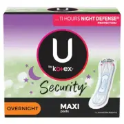 KC U by Kotex Maxi Overnight Pad 1 Pack By Huggies Snug & Dry