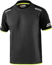 SPARCO 02416GSGF3L Tops TECH T-Shirt Gray/Yellow Size: L