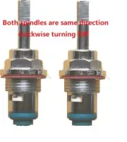 1 Pair Fix leaking Single pillar tap spindle 1/4 turn.