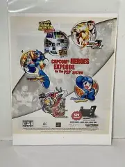 2006 Mega Man Monster Hunter Alpha Max Capcom Heroes Video Games PRINT AD PSP