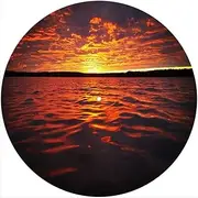 Slipmat Slip Mat Scratch Pad Felt for Any 12" LP DJ Vinyl Turntable Record Player Custom Graphical - Sunset 4