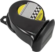 SWOOMEY Car Horn Truck Horn Waterproof High Low Tone Universal Fit Super Loud Electric Snail Horn Kit Replacement Car Horns Black