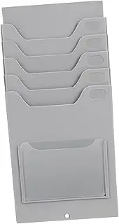 ROMISBABA Material Cards Caddy Organizer Wall-mounted Attendance Cards Rack Labels Suitable for Home Office School