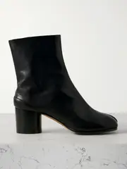 [Maison Margiela] Maison Margiela - Tabi Split-toe Leather Ankle Boots - Black - IT39 IT 39 Black