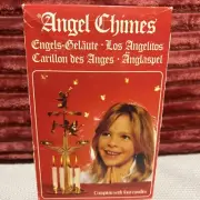 Vtg Swedish Crown brass Christmas angel horse party candl carousel circus Sealed