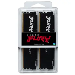 金士頓 Kingston FURY DDR5 5200 16G 8G*2 BEAST 桌上型超頻記憶體 KF552C40BBK2-16