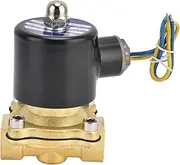 Respicefinem 2W 160 15 G1/2 in Brass Normally Closed Electric Solenoid Valve for Water Air Gas AC24V Solenoid Valve with Flat Diaphragm Structure Reliable Opening and Closing (DC24V)