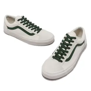 Vans 休閒鞋 Style 36 白 綠 帆布鞋 男鞋 女鞋 基本款 小白鞋 百搭款【ACS】 VN0A54F66QU