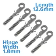 6pcs 12.6 x 1.0mm Eyeglasses Spring Hinge Frame Joint Insert Glasses Repair Bow
