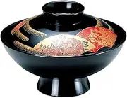 Fukui Craft Soup Bowl, Black, 5-236-5, Diameter 5.1 x Height 3.3 inches (12.9 x 8.4 cm), Heat Resistant ABS