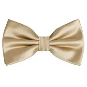 Pre-tied Adjustable Bow Tie for Men Formal Solid Tuxedo Bow Tie 158-champagne
