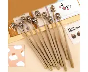 10PCS Bear Gel Pen Cute Cartoon Animal Style Pens Creative Rocking Decompression