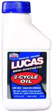 Lucas 2 Cycle Semi Synthetic Motor Engine Oil 2.6oz BETA Xtrainer 300 15-17