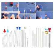 Stainless Steel Handmade Pins Bead Threading String Cord Easy Jewelry Making