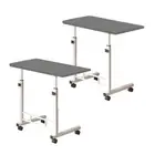 2X Gray Portable Laptop Study Computer Table Coffee Bed Side Desk Stand