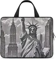 Laptop Case Sleeve Shockproof Computer Carrying Bag Statu of Liberty Laptop Bag Tote Lightweight Notebook Case Cover Traveling Briefcase Handle Bags for Travel Business 13inch, Statu of Liberty