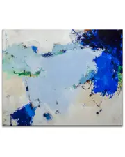 Ready2HangArt Color Me Blue Wrapped Canvas Wall Art by Lynn Byrd