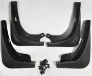 New, Set of 4 Front & Rear Mud Flap Splash Guards for Tesla 3, 2017-2023